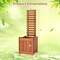 Wooden Raised Garden Bed with Trellis Vertical Planter Box for Climbing Plants Indoor Outdoor